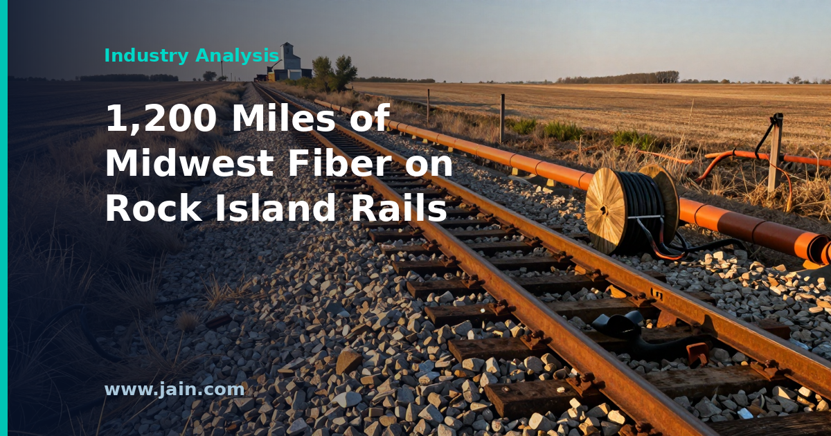 1,200-Mile Midwest Fiber Corridor Rides Old Rock Island Rail Lines