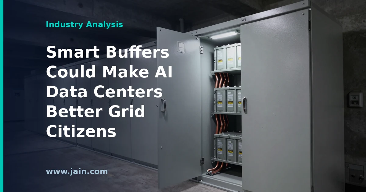 Smart Buffers Could Make AI Data Centers Better Grid Citizens