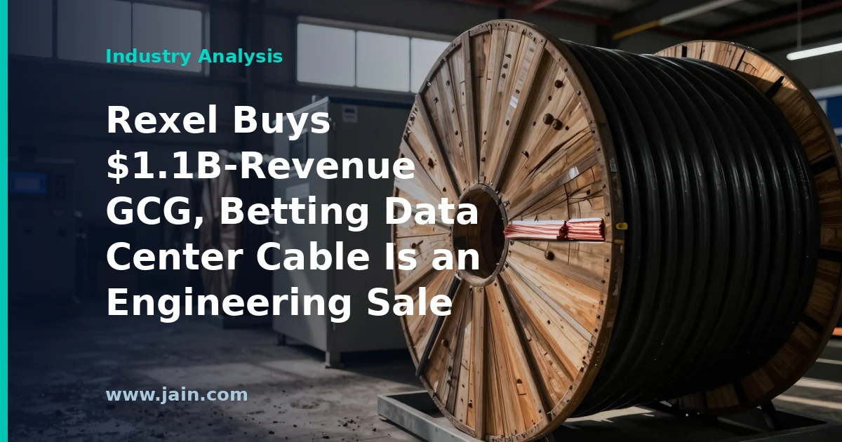 Rexel Buys $1.1B-Revenue GCG, Betting Data Center Cable Is an Engineering Sale