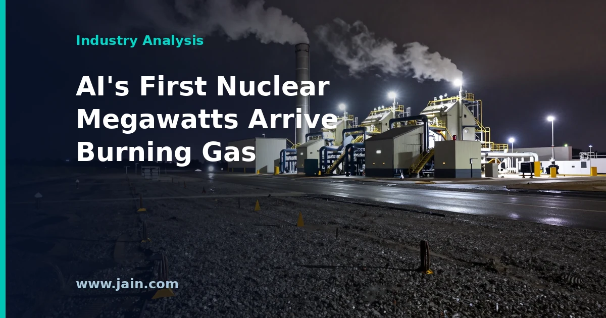 Gas turbine and small modular reactor hybrid power plant concept serving an AI data center campus in Texas