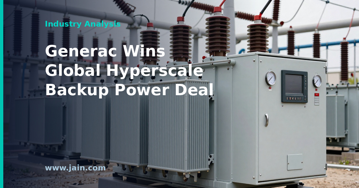 Generac Signs Global Backup Power Deal With Unnamed Hyperscale Data Center Operator