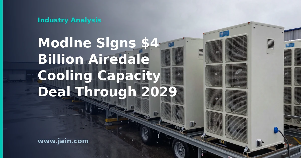 Modine Signs $4 Billion Airedale Cooling Capacity Deal Through 2029
