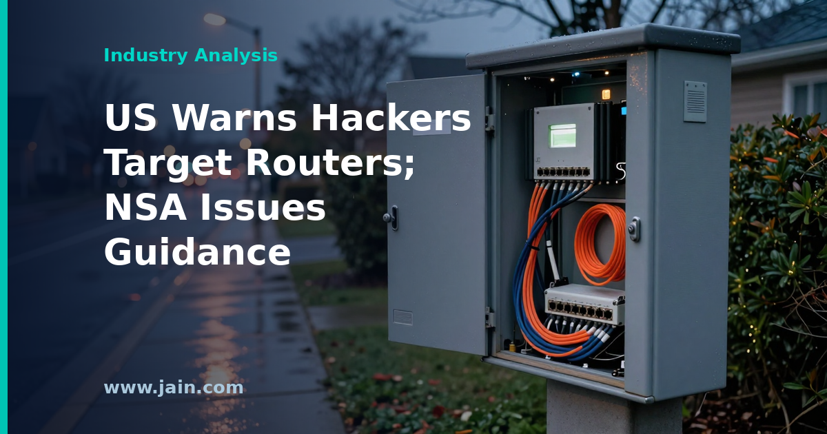 US Warns State-Linked Hackers Target Network Gear; NSA Issues Router Hygiene Guidance
