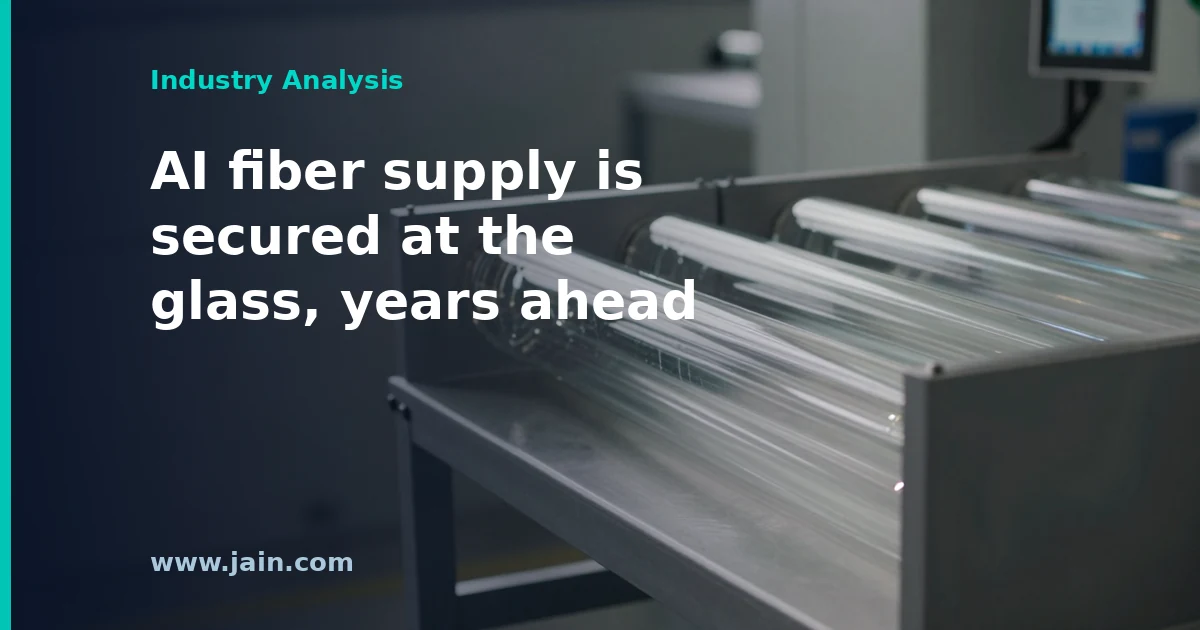 Molex-Prysmian 10-Year Pact Shows AI Fiber Supply Starts at the Glass Preform