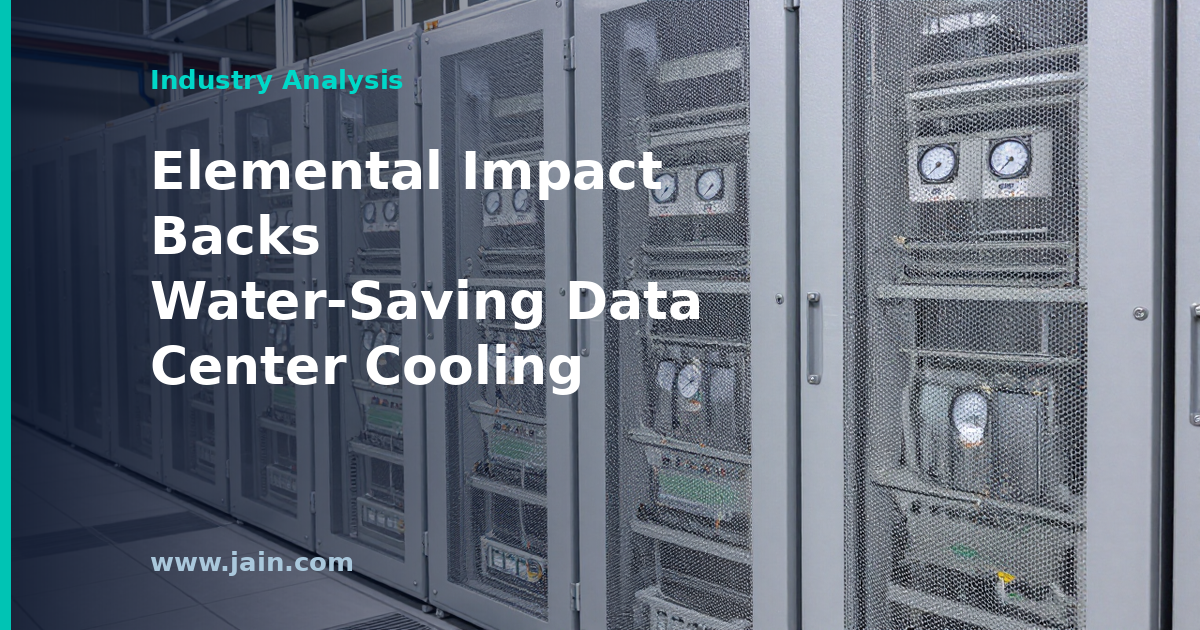 Elemental Impact Commits Up to $5M for Data Center Cooling That Saves Energy and Water