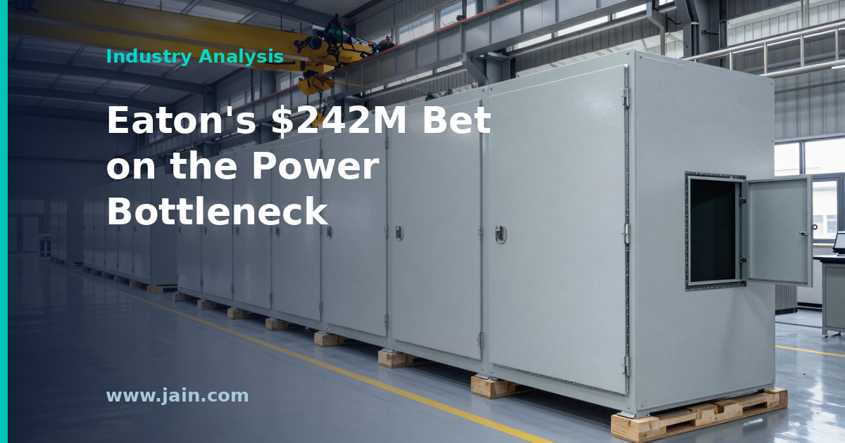 Eaton’s $242M Arkansas Bet on the AI Power Bottleneck