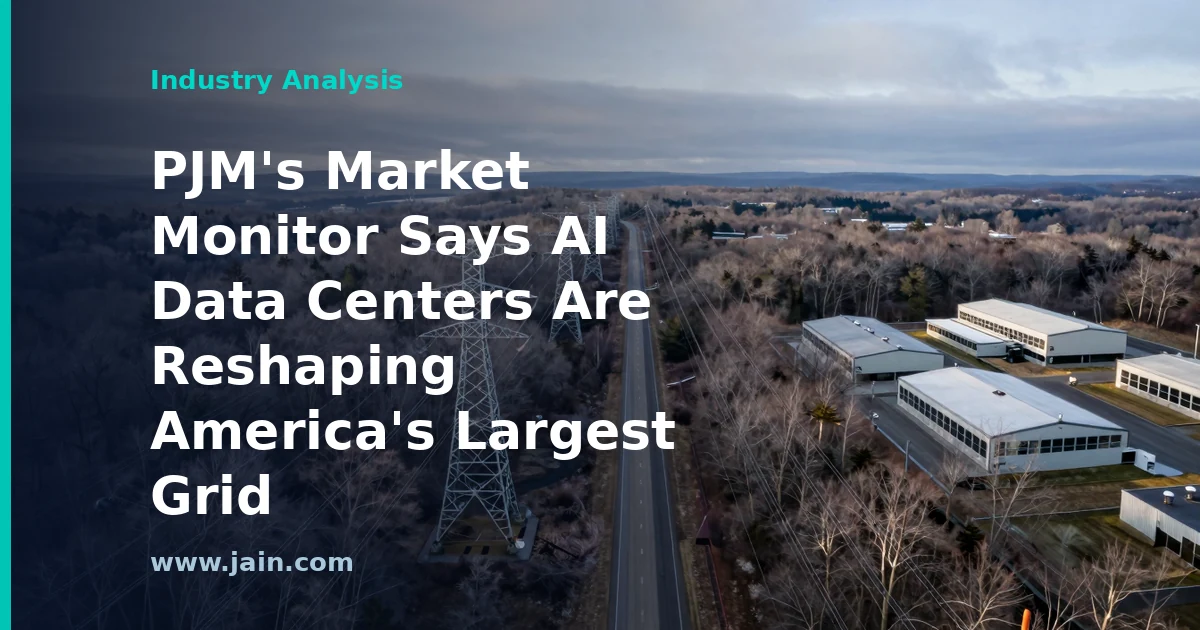 PJM’s Market Monitor Says AI Data Centers Are Reshaping America’s Largest Grid
