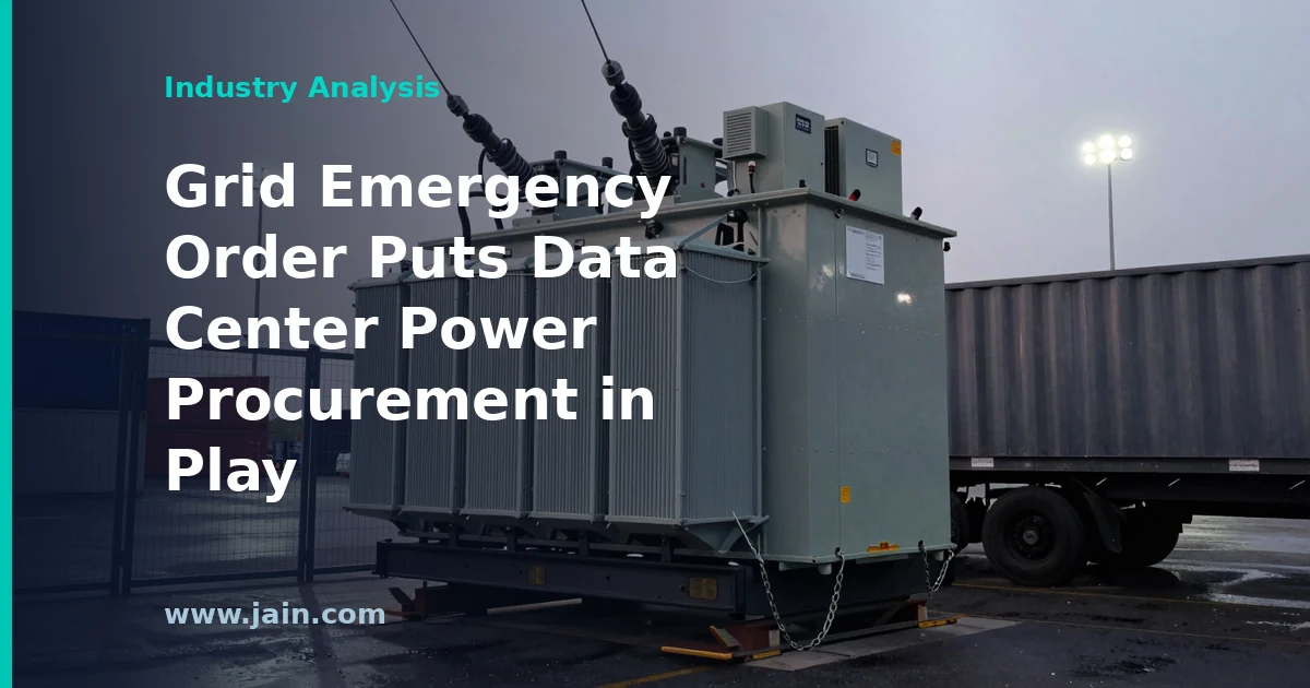Grid Emergency Order Puts Data Center Power Procurement in Play