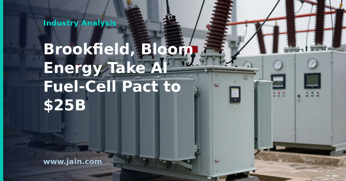 Brookfield, Bloom Energy Expand AI Power Partnership to $25 Billion
