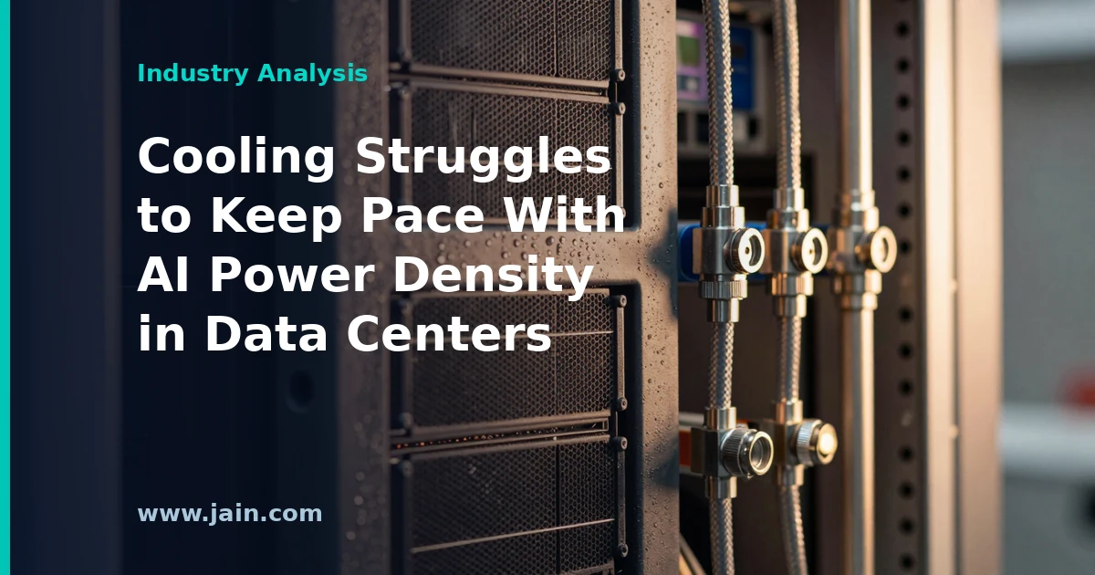 Cooling Struggles to Keep Pace With AI Power Density in Data Centers