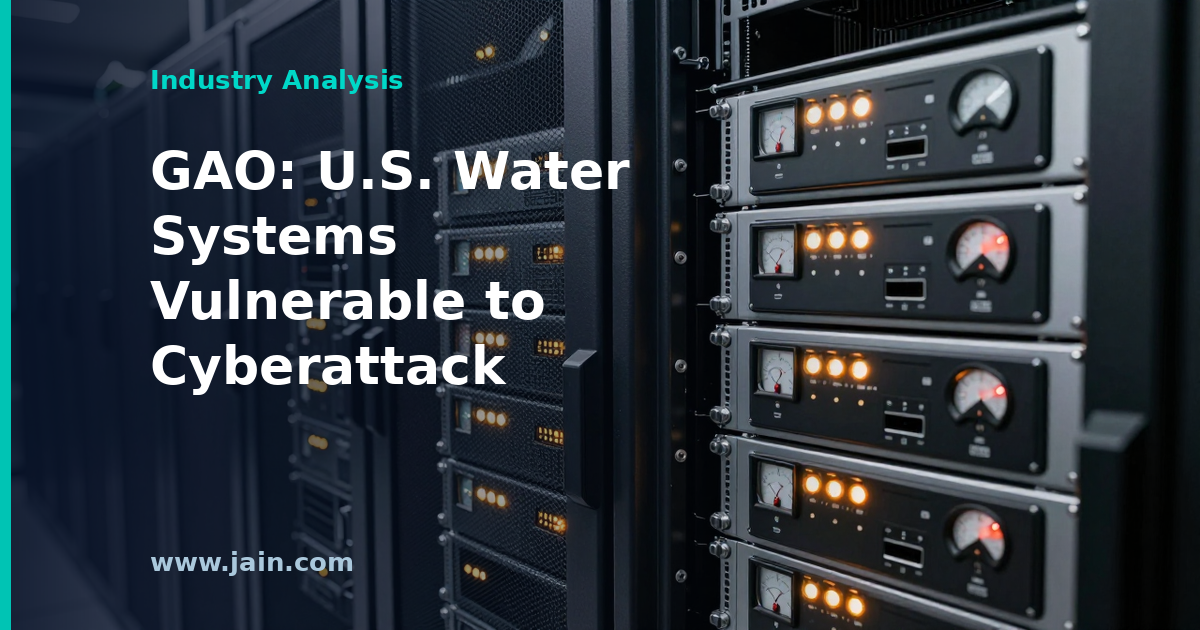 GAO Warns U.S. Water Systems Remain Vulnerable to Cyberattack
