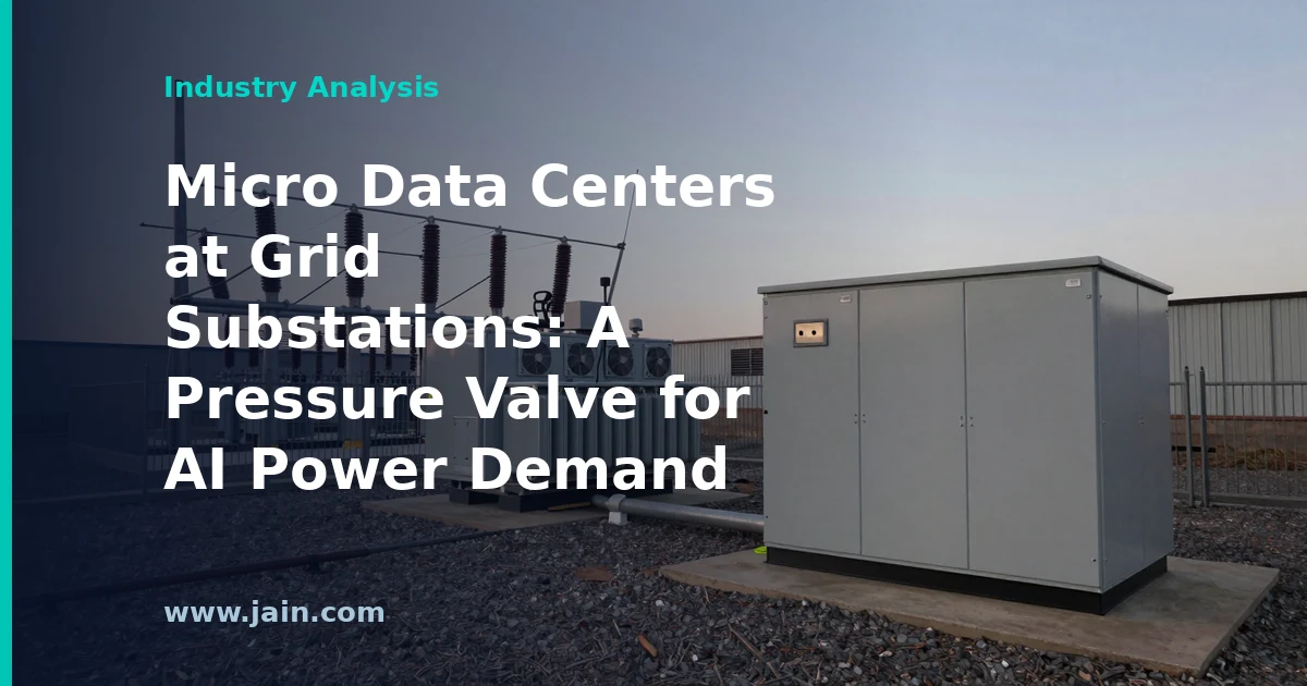 Micro Data Centers at Grid Substations: A Pressure Valve for AI Power Demand