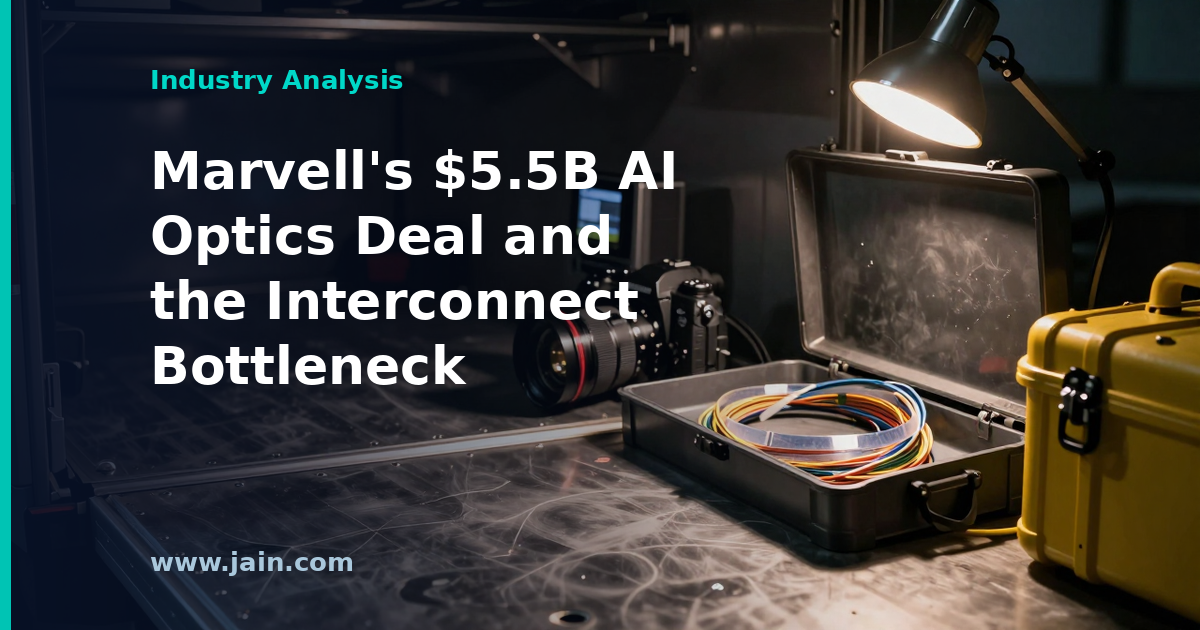 Marvell&rsquo;s $5.5B AI Optics Deal and the Interconnect Bottleneck