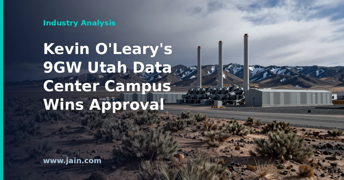 Kevin O&rsquo;Leary&rsquo;s 9GW Utah Data Center Campus Wins Approval