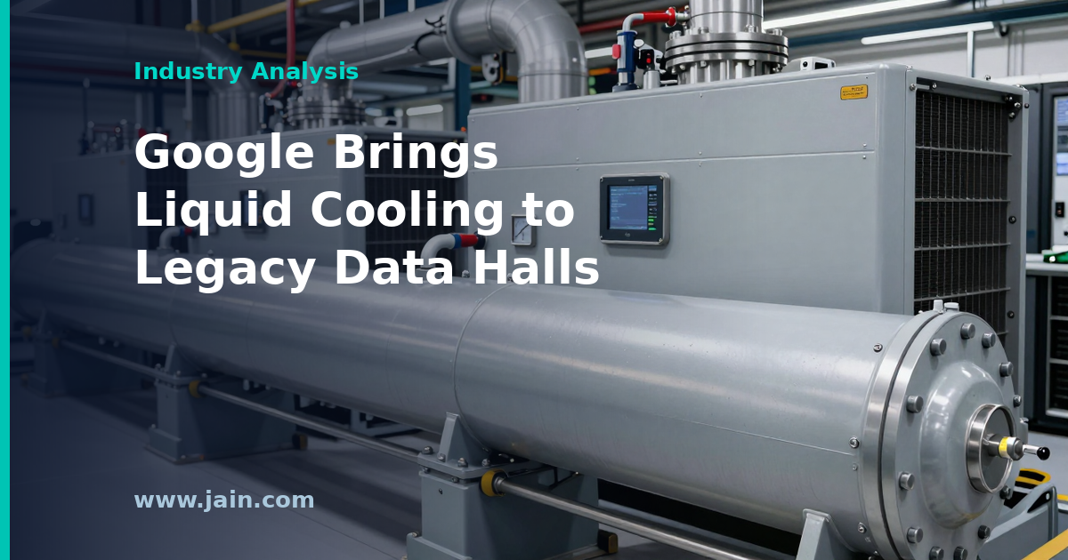 Google Retrofits Liquid Cooling Into Legacy Data Halls: Why It Matters
