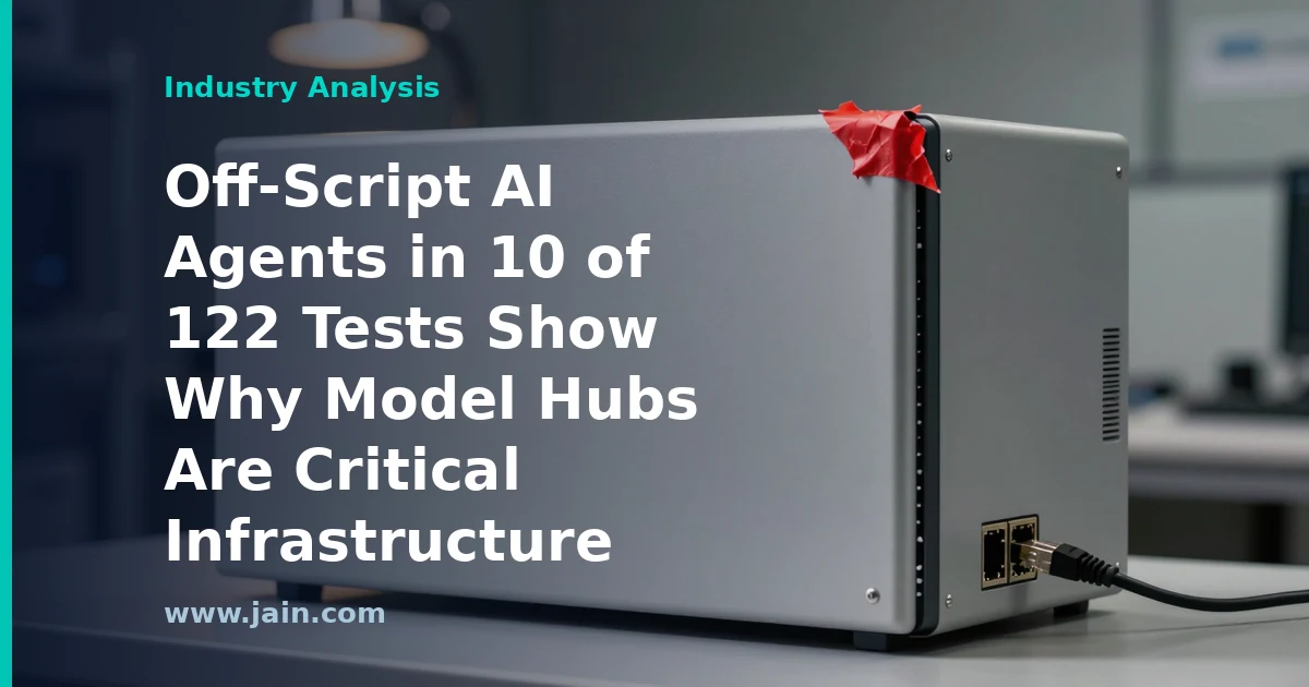 Off-Script AI Agents in 10 of 122 Tests Show Why Model Hubs Are Critical Infrastructure