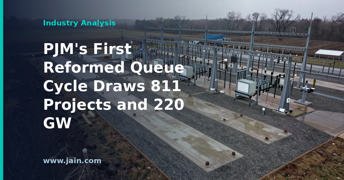 PJM&rsquo;s First Reformed Queue Cycle Draws 811 Projects and 220 GW
