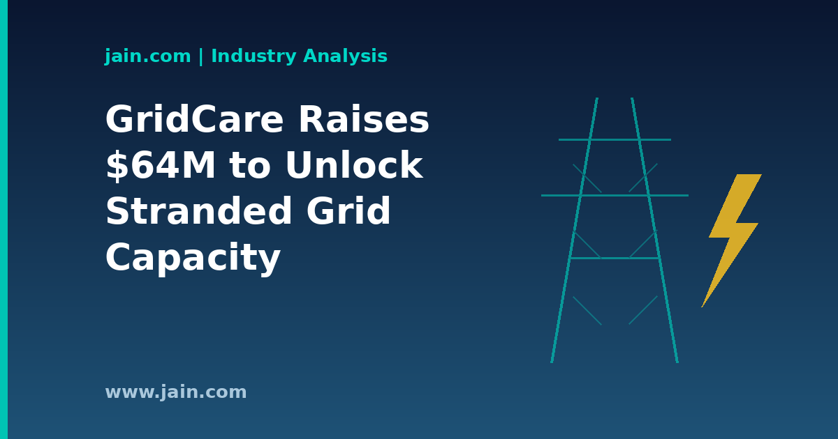 GridCare Raises $64M to Unlock Stranded Grid Capacity for AI Data Centers