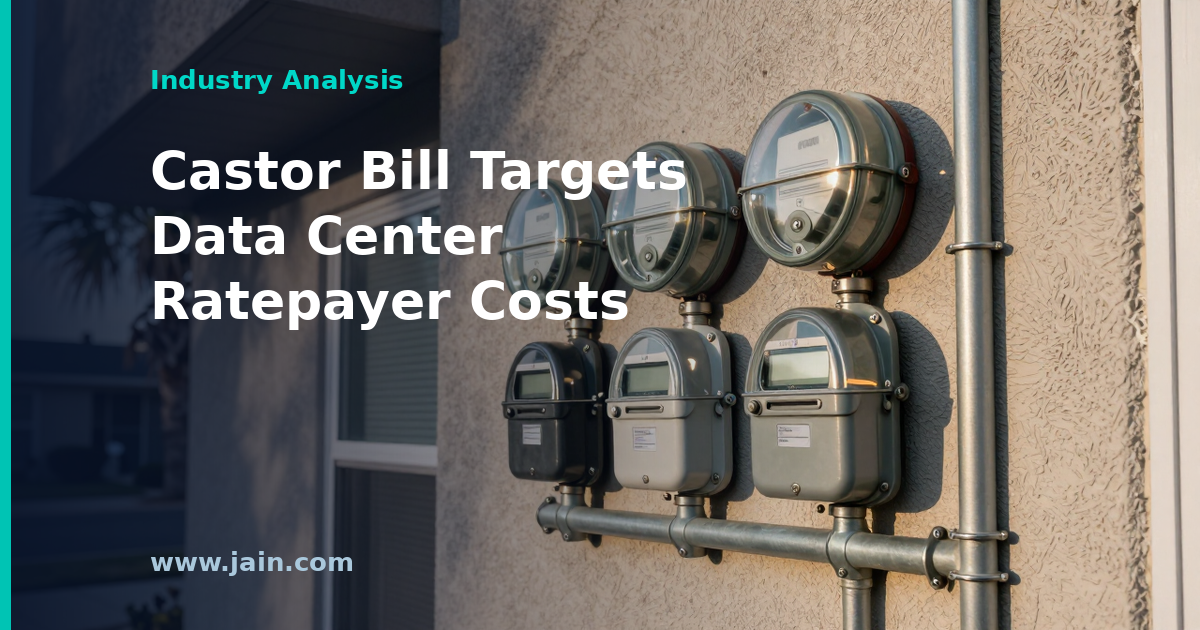 Castor Bill Would Shield Ratepayers From Data Center Costs