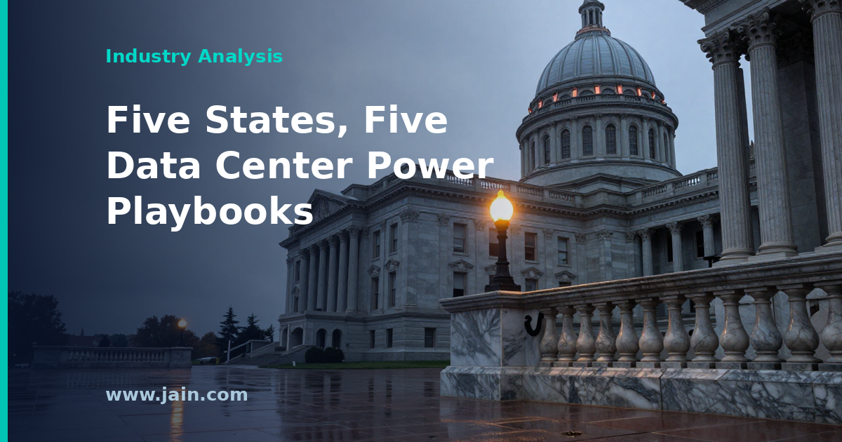 Five States, Five Playbooks for Data Center Power Costs