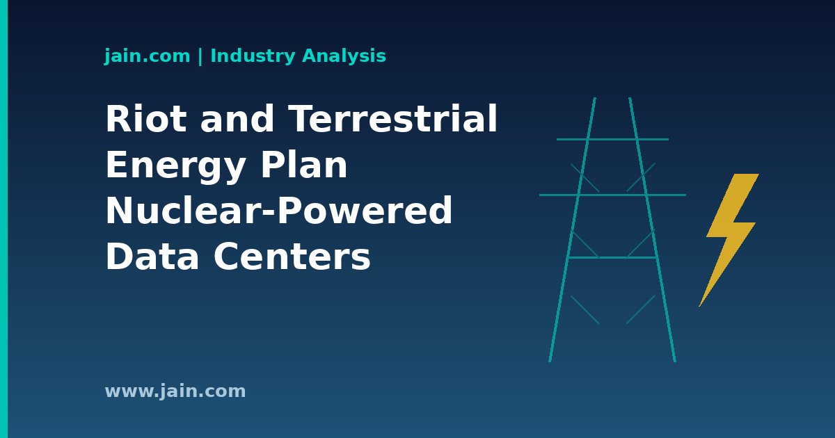 Riot Platforms and Terrestrial Energy Team Up on Nuclear-Powered Data Centers