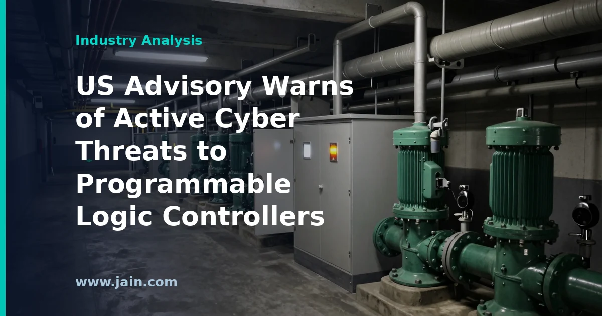 US Advisory Warns of Active Cyber Threats to Programmable Logic Controllers