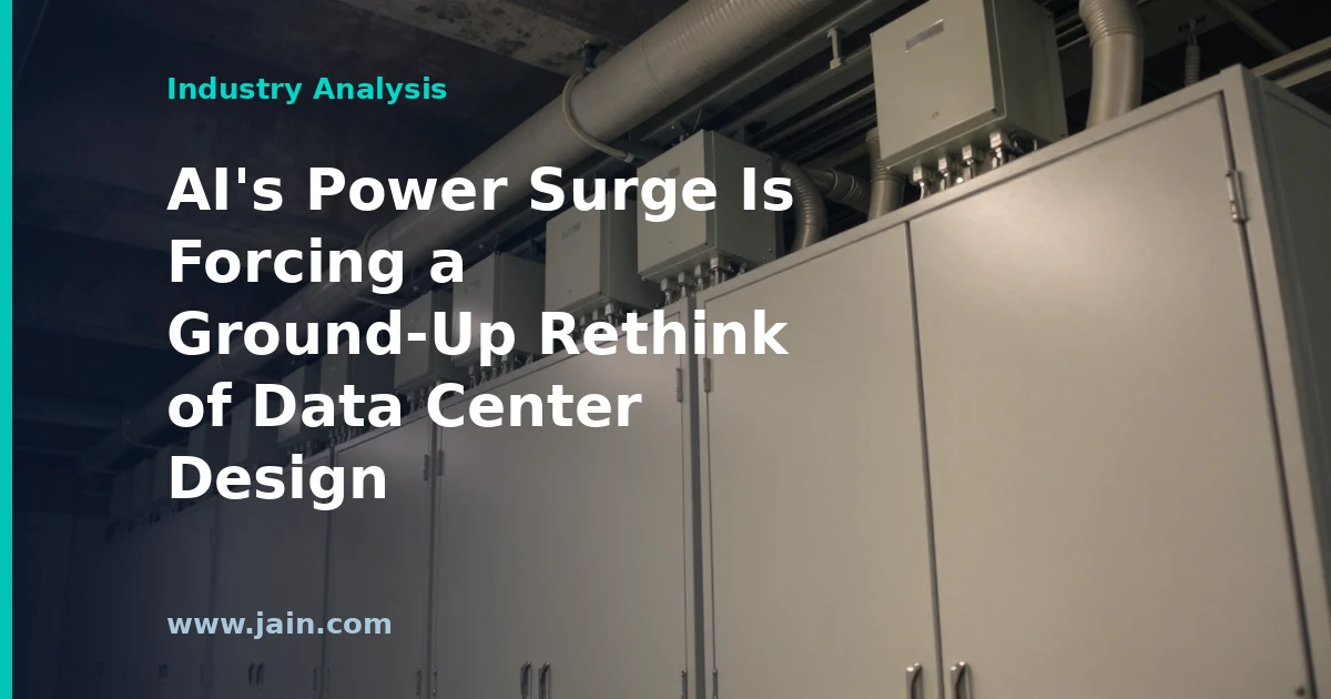 AI’s Power Surge Is Forcing a Ground-Up Rethink of Data Center Design