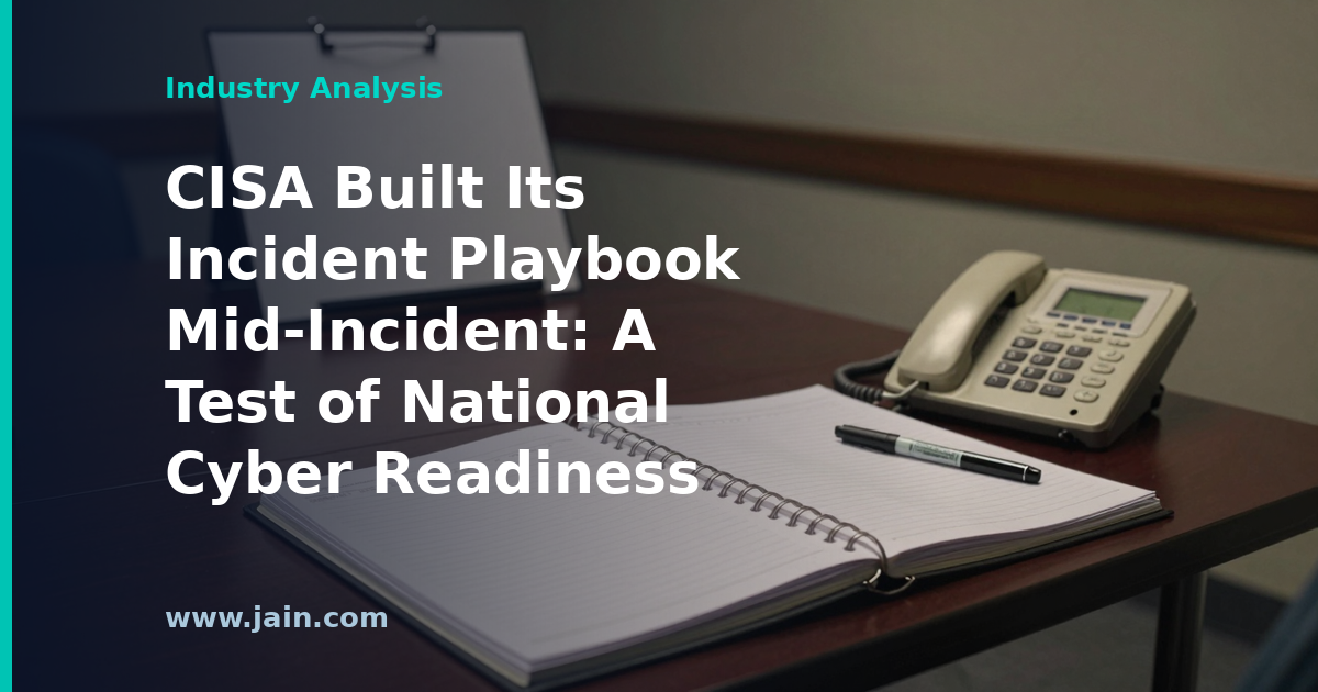 CISA Built Its Incident Playbook Mid-Incident: A Test of National Cyber Readiness