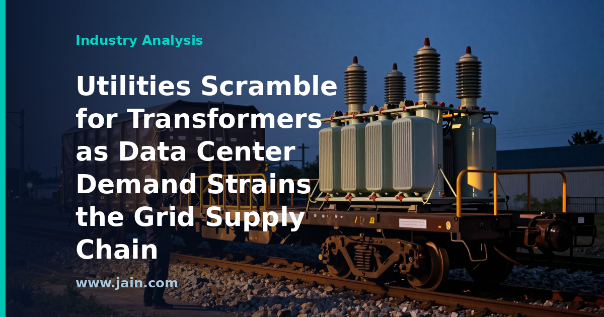 Utilities Scramble for Transformers as Data Center Demand Strains the Grid Supply Chain