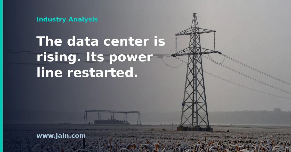 High-voltage transmission lines crossing Wisconsin farmland, illustrating the stalled Port Washington data center transmission project