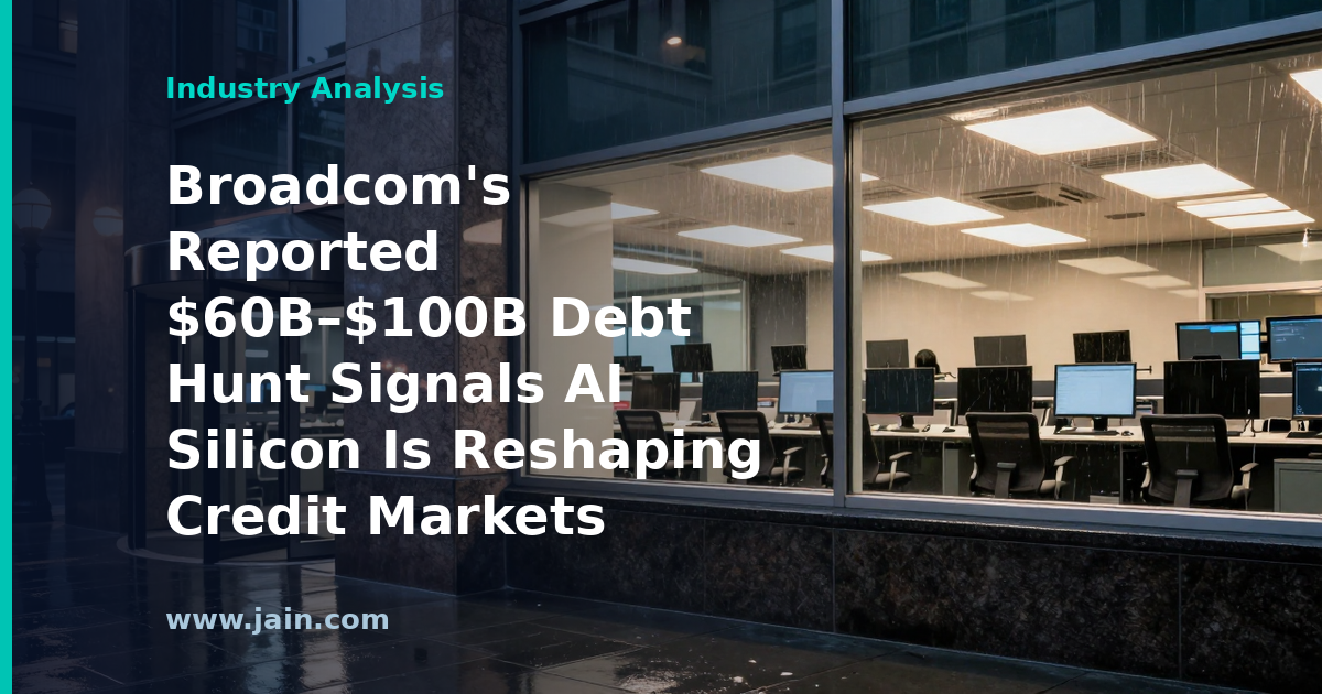 Broadcom’s Reported $60B–$100B Debt Hunt Signals AI Silicon Is Reshaping Credit Markets