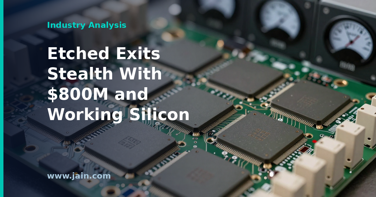 Etched Exits Stealth Mode With $800M and Working Silicon for AI Inference