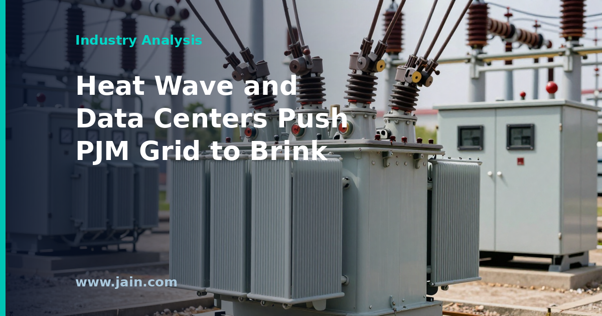 Heat Wave and Data Center Demand Push PJM Grid to the Brink in Northern Virginia