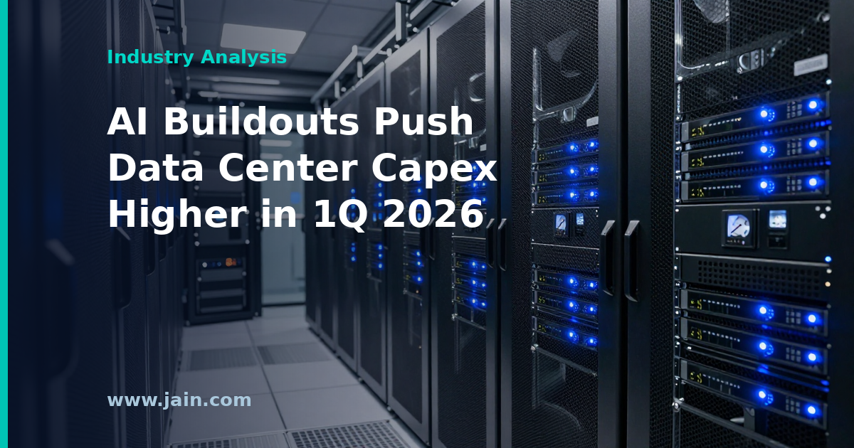 Dell&rsquo;Oro: AI Buildouts and Memory Inflation Push 1Q 2026 Data Center Capex Higher