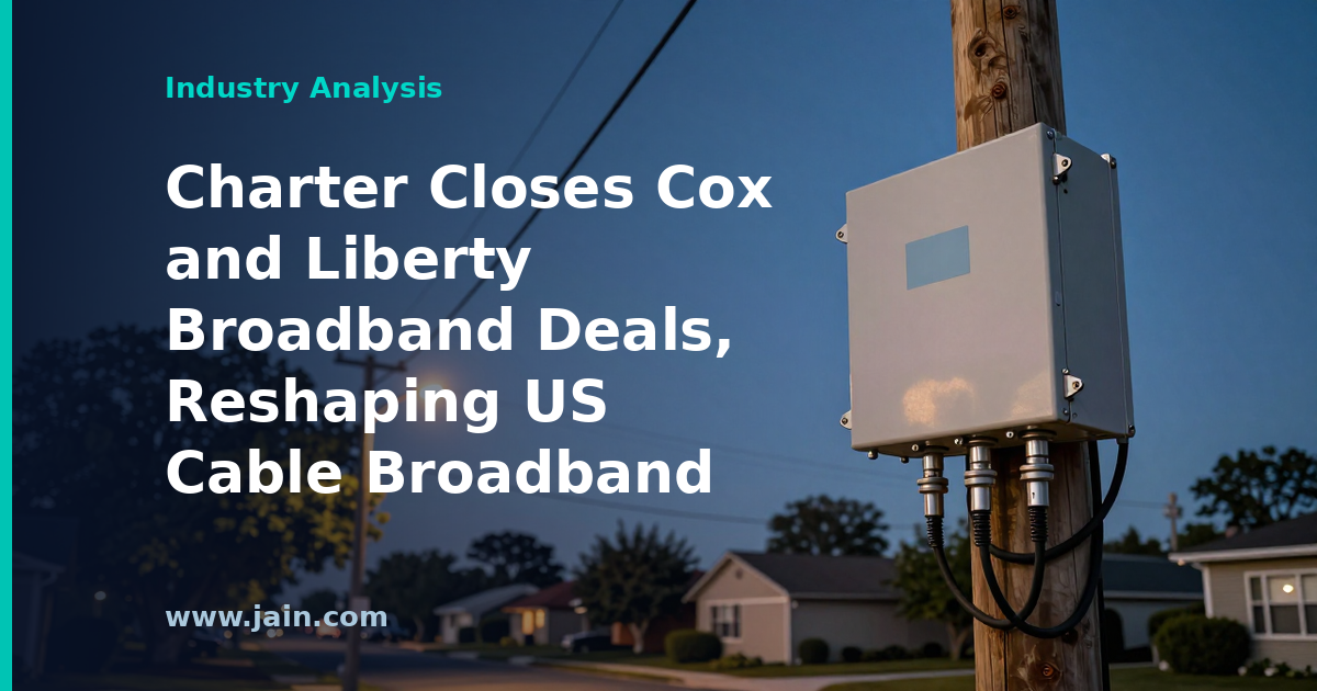 Charter Closes Cox and Liberty Broadband Deals, Reshaping US Cable Broadband