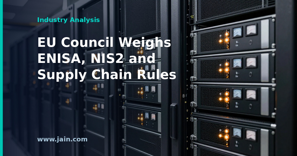 EU Council Takes Up Cybersecurity Package: ENISA, NIS2, Supply Chains