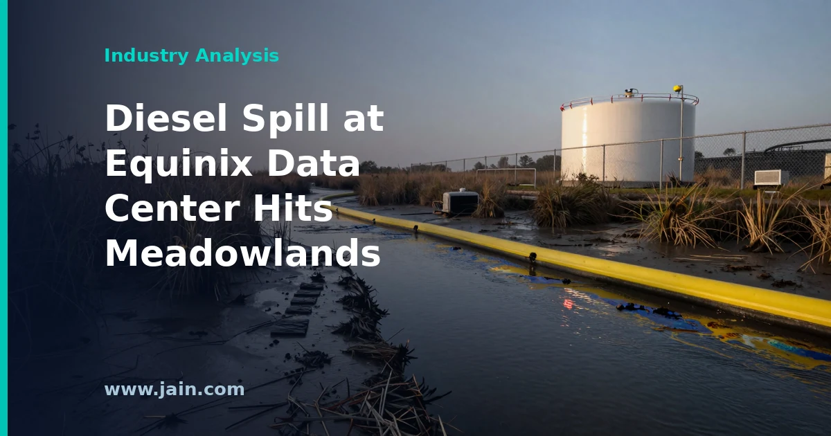 Equinix Diesel Spill in Meadowlands Puts Data Center Backup Fuel in Focus