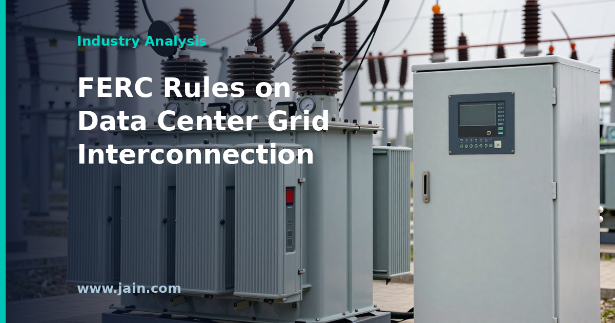 FERC’s Data Center Interconnection Decision: What It Means for Speed to Power