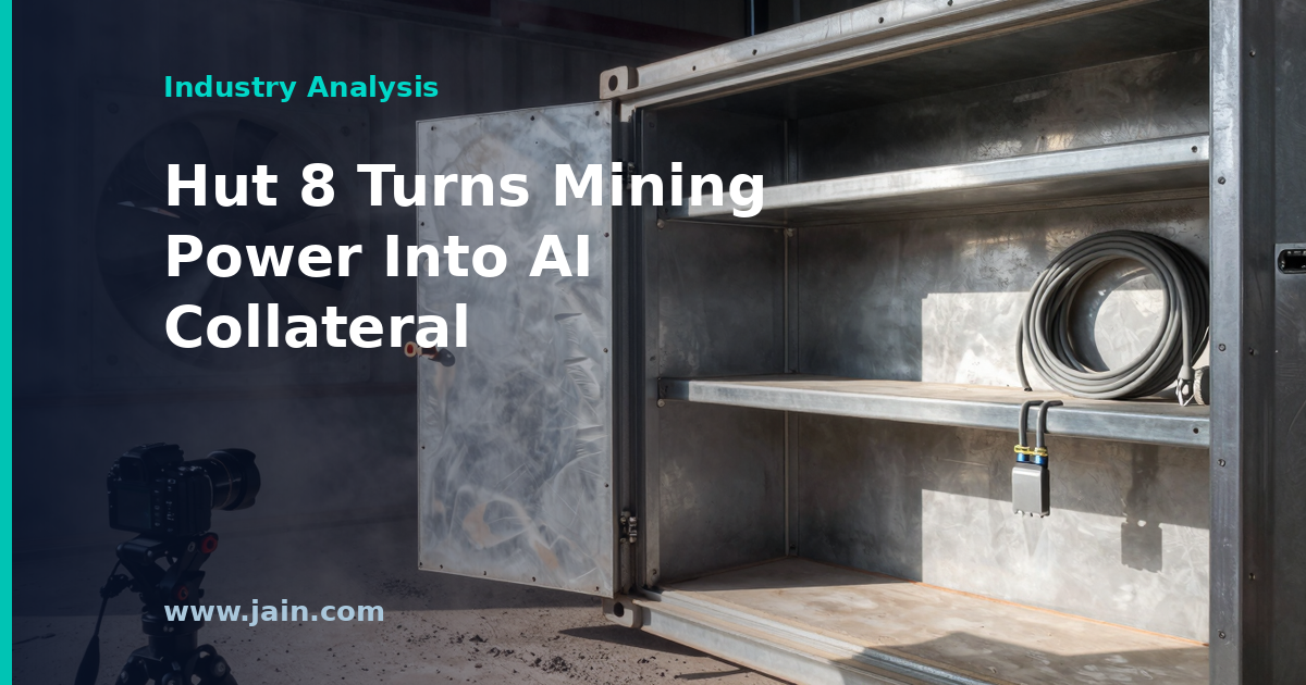 Texas AI data center campus on former bitcoin mining power capacity, illustrating Hut 8's Beacon Point lease