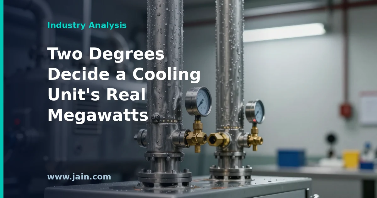 Two Degrees Decide Whether an AI Cooling Unit Is 5 MW or 3 MW — and How Many You Buy