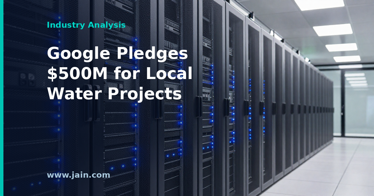 Google Pledges $500M for Local Water Projects Amid Data Center Growth