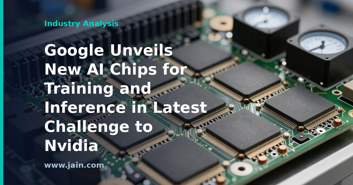 Google Unveils New AI Chips for Training and Inference in Latest Challenge to Nvidia