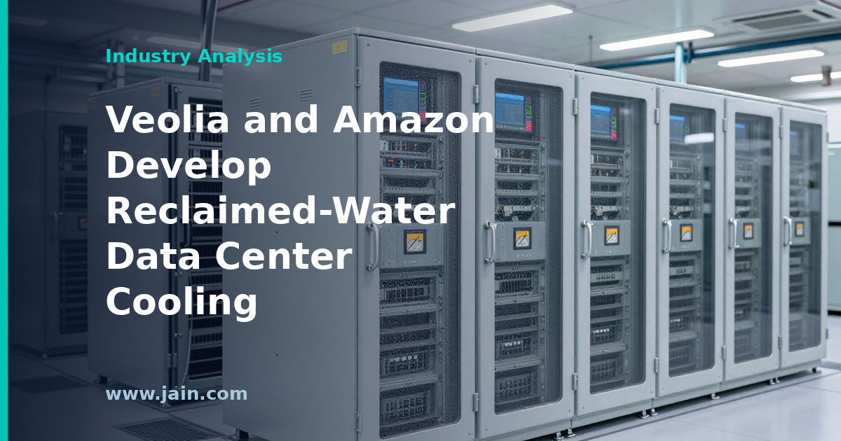 Veolia and Amazon Partner on Reclaimed-Water Cooling for AWS Data Centers