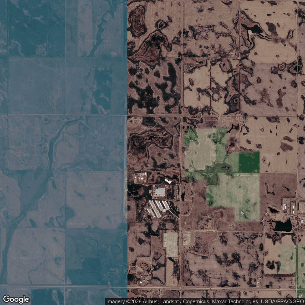 Visual view of applied-digital-ellendale, 2026-10-18 (Google Earth (wide view))