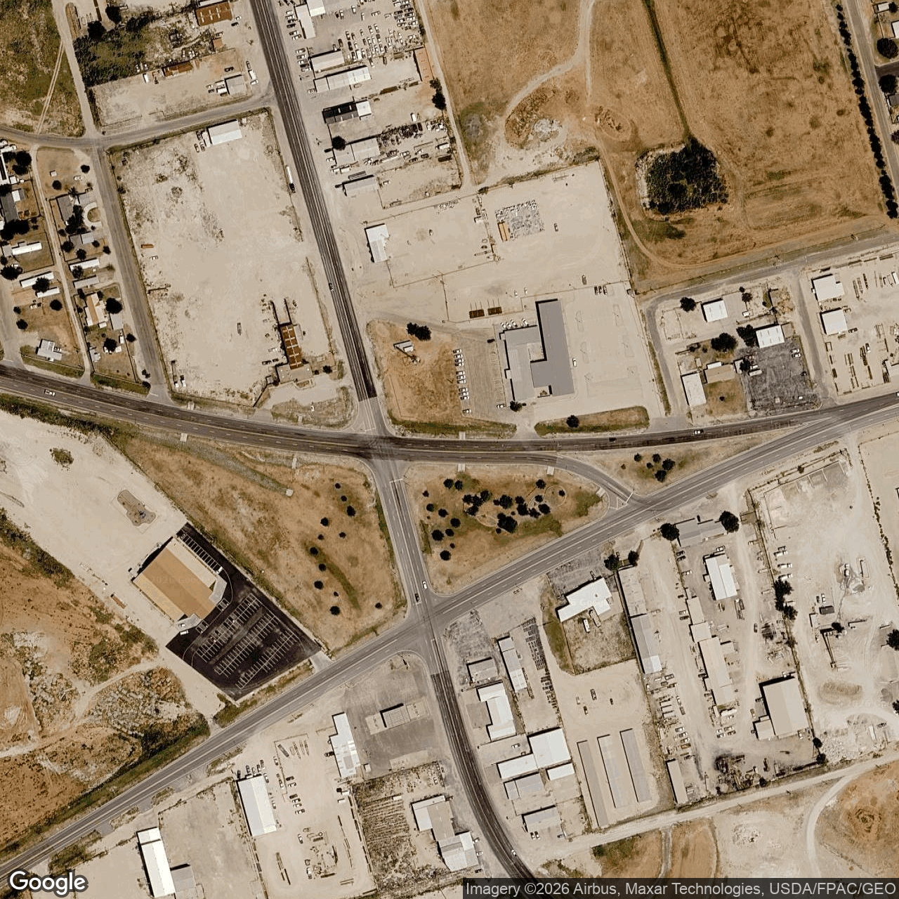 Visual view of cipher-mining-bear-facility, 2026-09-29 (Google Earth (close view))