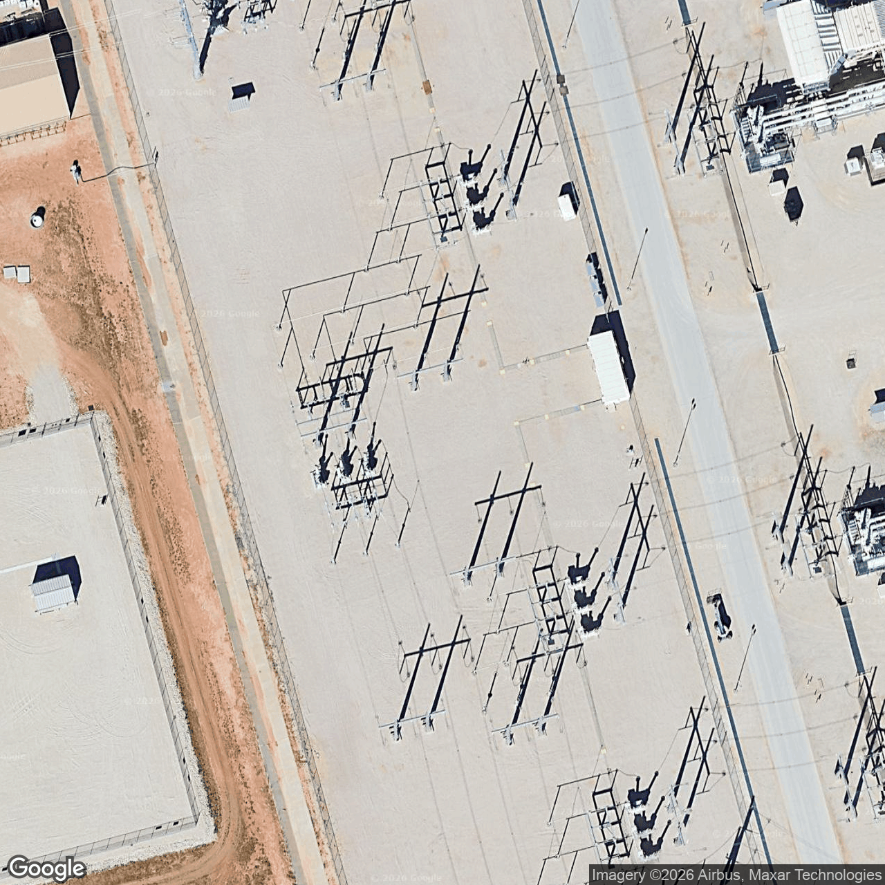 Visual view of cipher-mining-odessa-facility, 2026-09-06 (Google Earth (close view))