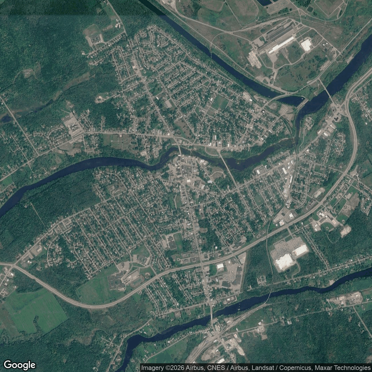 Visual view of cleanspark-massena, 2026-09-06 (Google Earth (wide view))