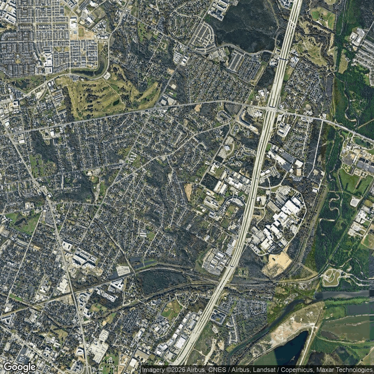 Visual view of core-scientific-austin-data-center-asdc, 2026-10-18 (Google Earth (wide view))