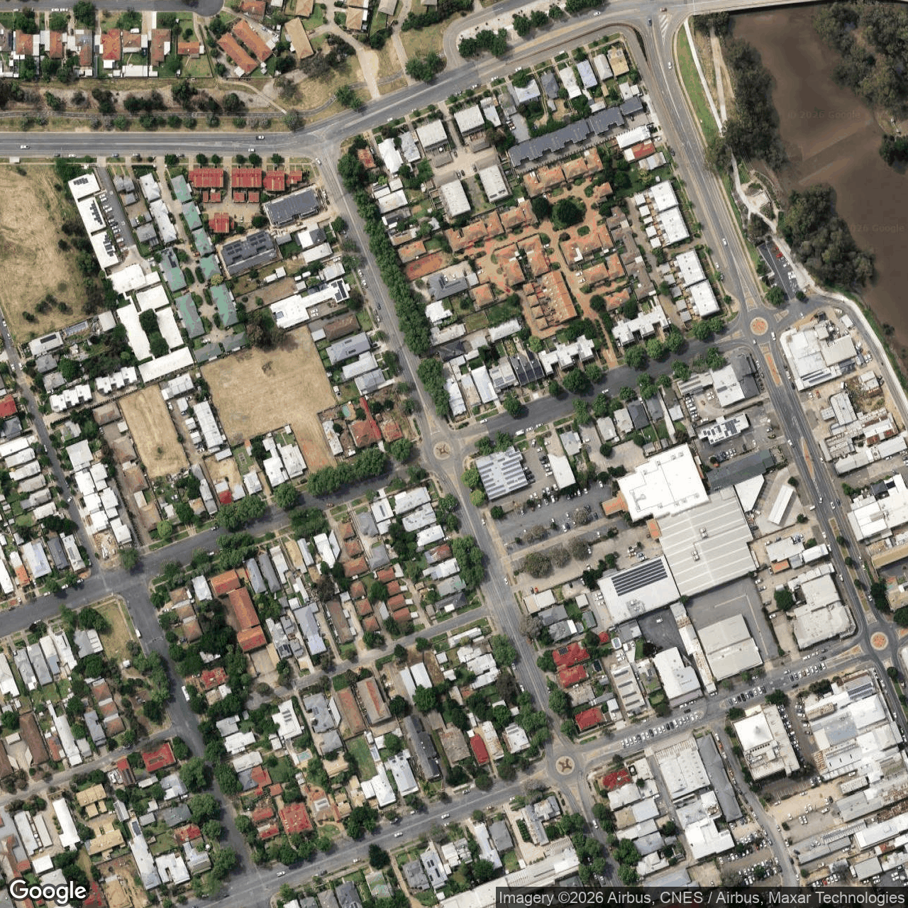 Visual view of iren-redbank, 2026-10-16 (Google Earth (close view))