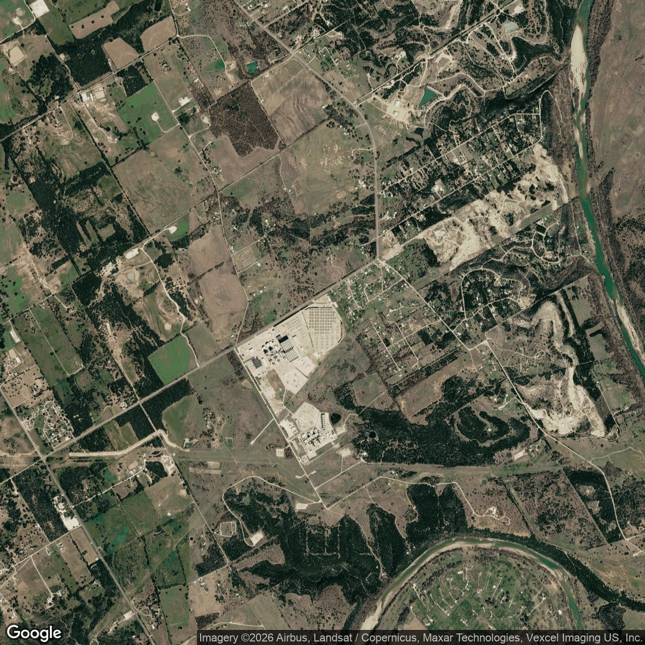 Visual view of marathon-digital-granbury, 2026-10-18 (Google Earth (wide view))